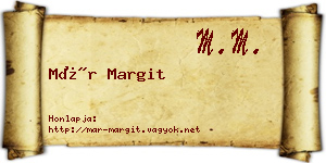 Már Margit névjegykártya