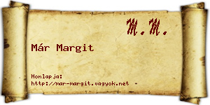 Már Margit névjegykártya