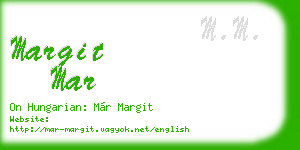 margit mar business card
