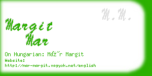 margit mar business card